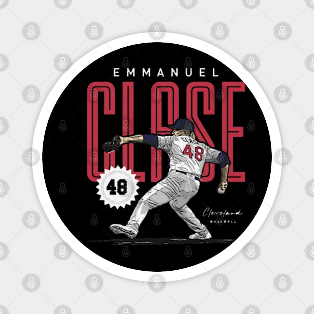 Emmanuel Clase Cleveland Card Magnet by Jesse Gorrell